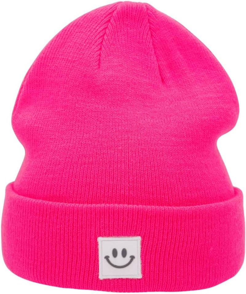 MaxNova Knit Beanie Hat with Smile Face for Men/Women - Image 3